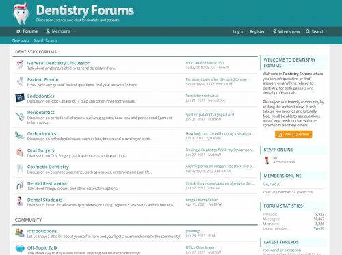 Screenshot from https://www.dentistry-forums.com/